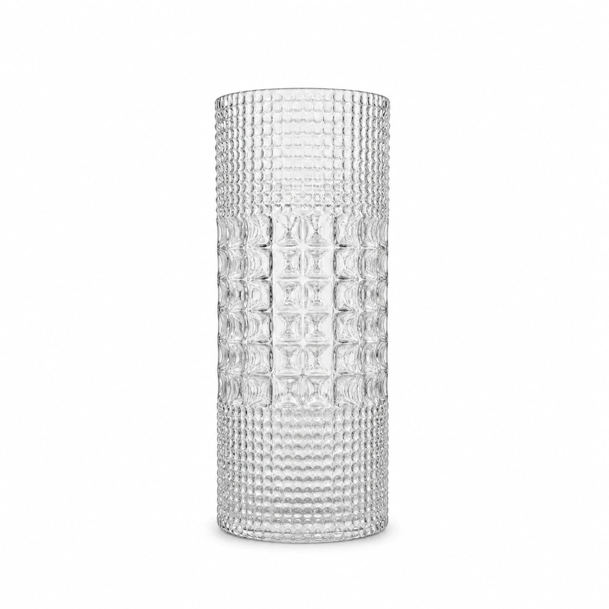 Geometric Glass Cylinder Vase