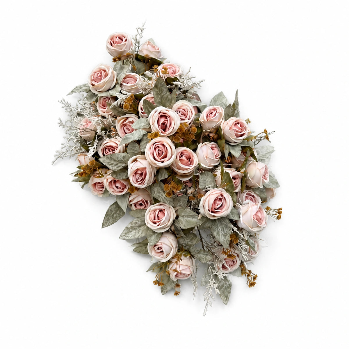 Parisian Blush Rose & Eucalyptus Swag