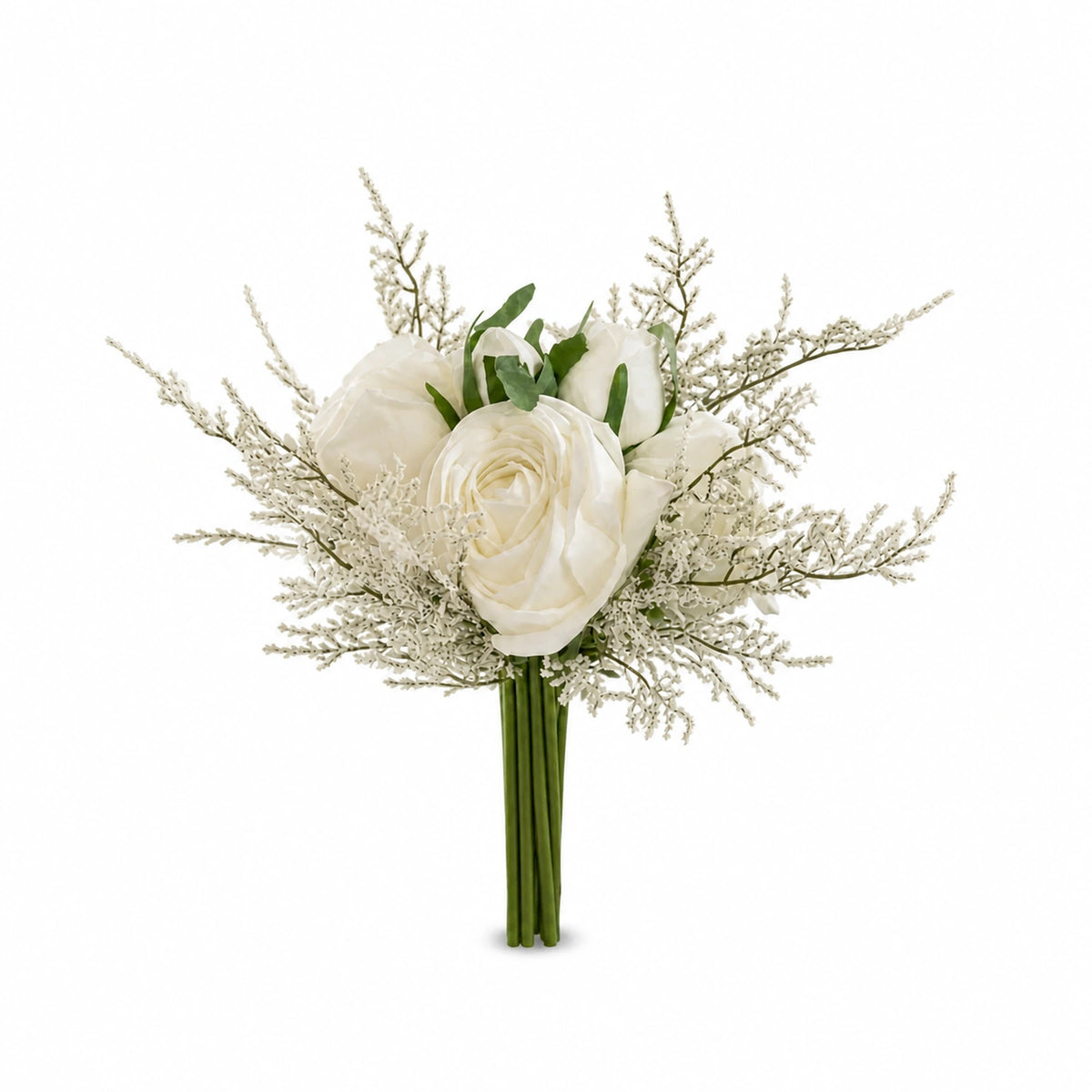 Real-Touch Bridal Rose Bouquet, Mini