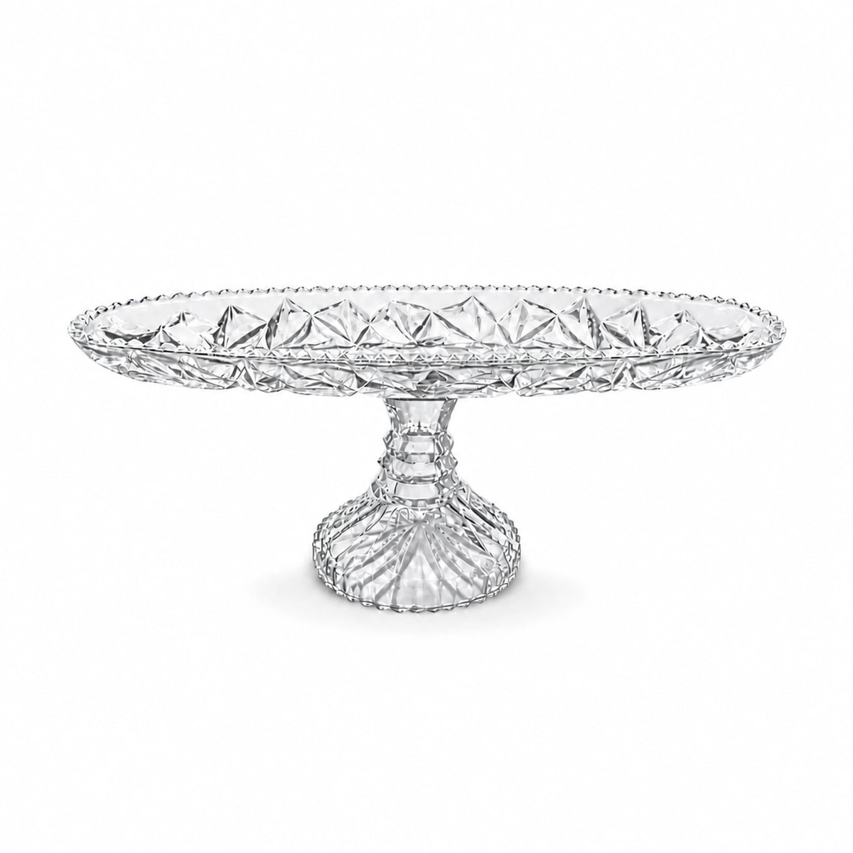 Footed Glass Boat Dish, 31 x 10.5 cm