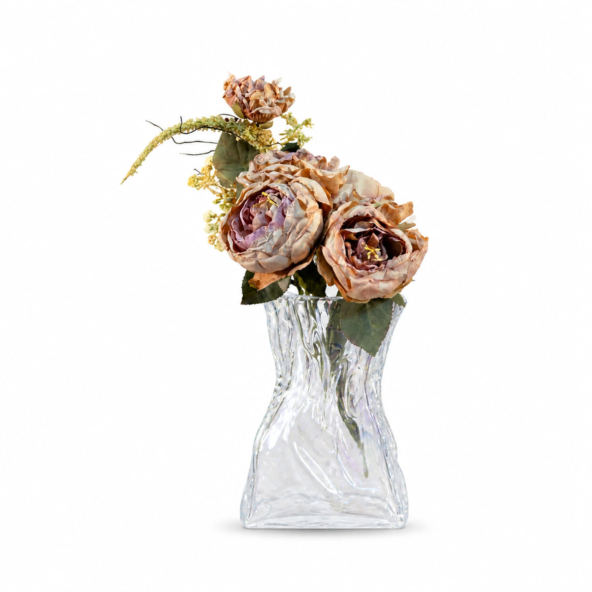 Pre-Styled Glass Flower Bag Arrangement