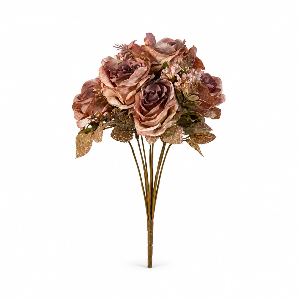 Peach Vintage Rose Bouquet — studio view