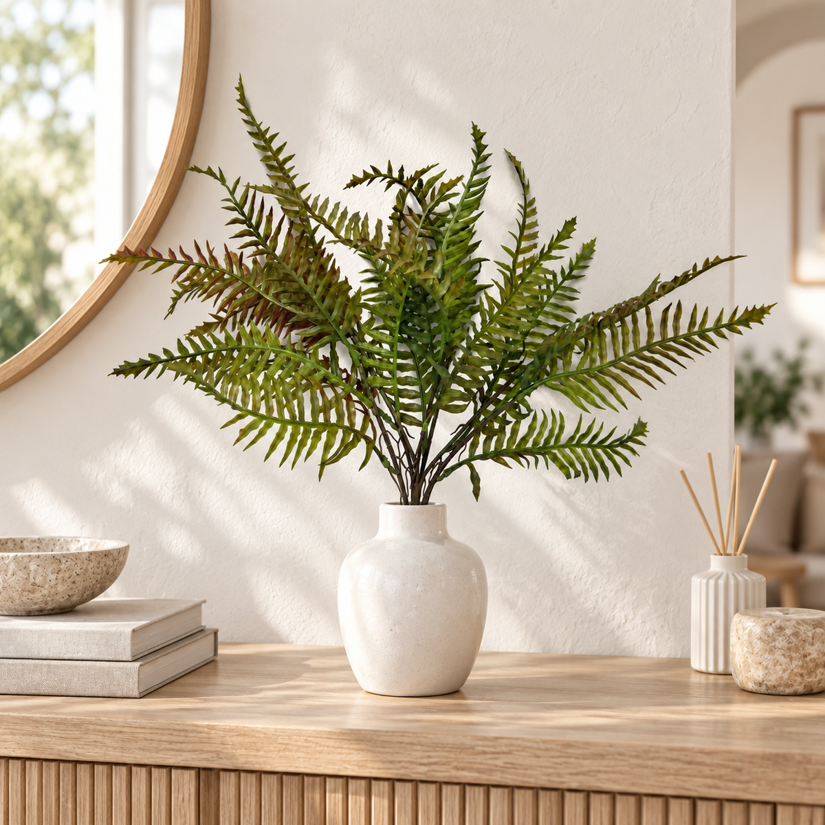 Fern Bush, 7 Branches, 45 cm — lifestyle scene