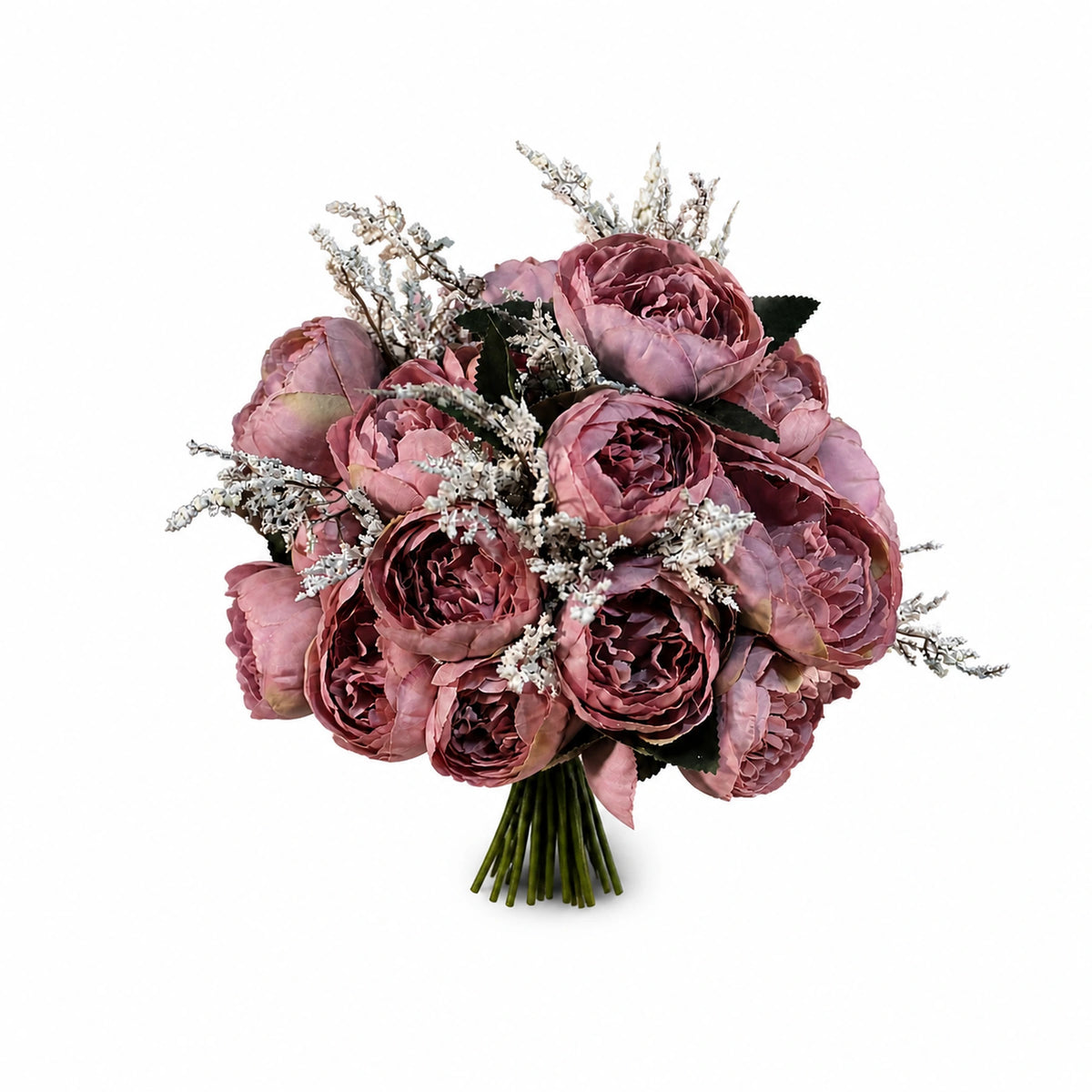 Grand Peony Bouquet, 14 in — Purple studio view