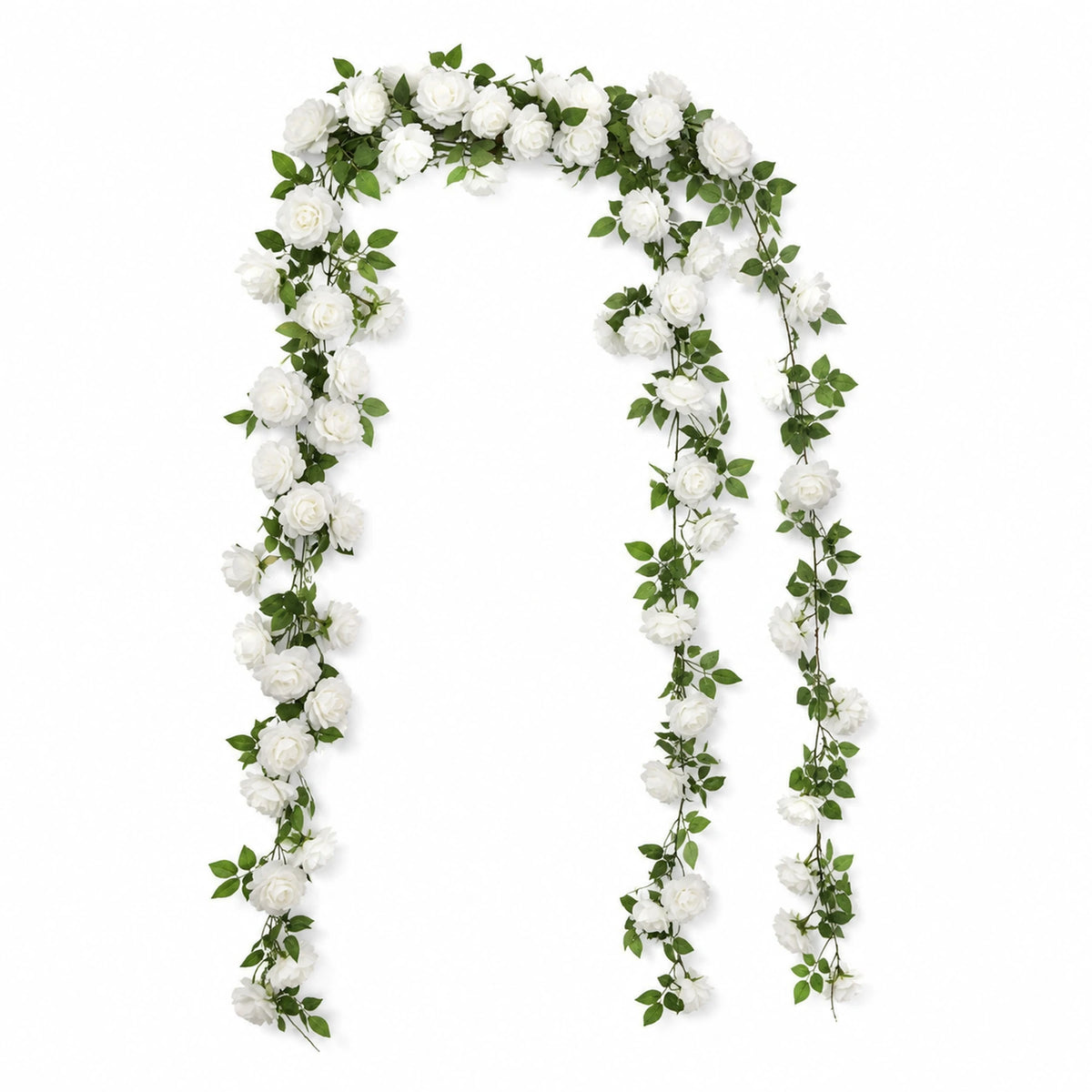 Rose Garland — White studio view