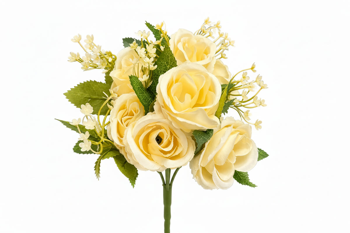 Rose Posy Berry Sprigs Bouquet