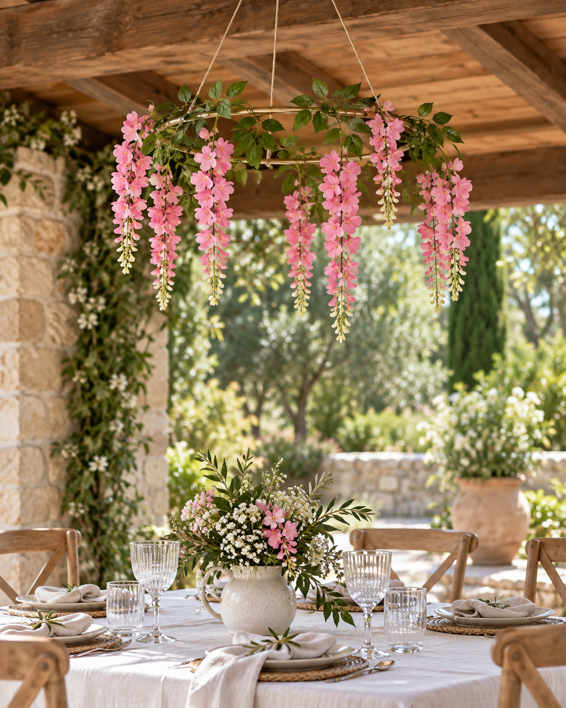 Wisteria-Style Hanging Spray, 3 Drops