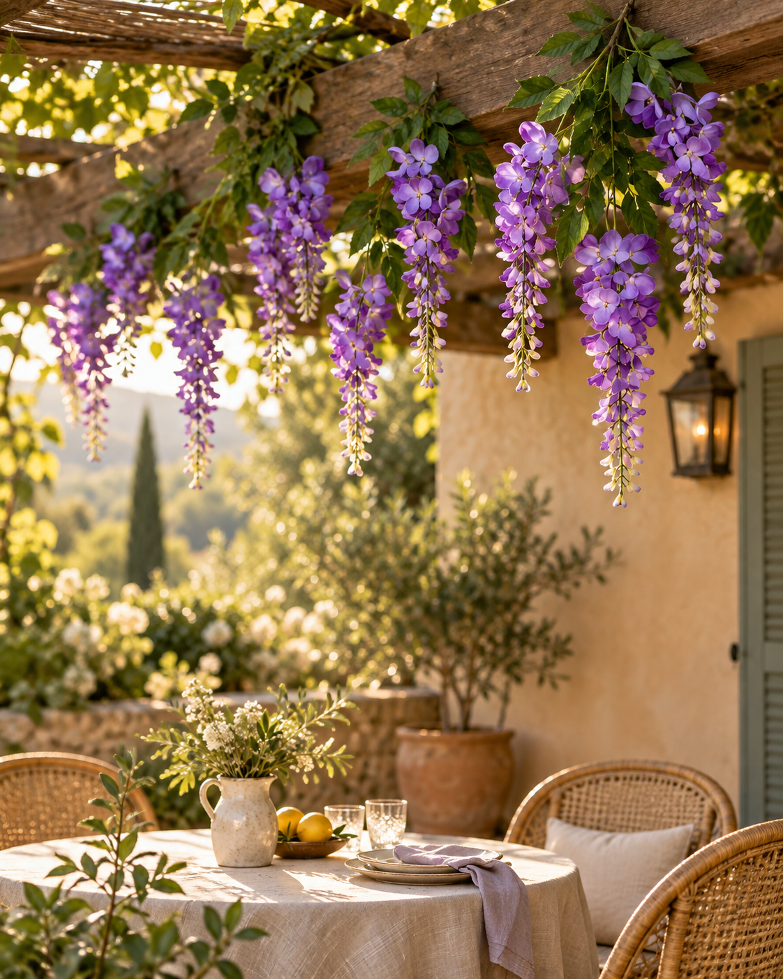 Wisteria-Style Hanging Spray, 3 Drops