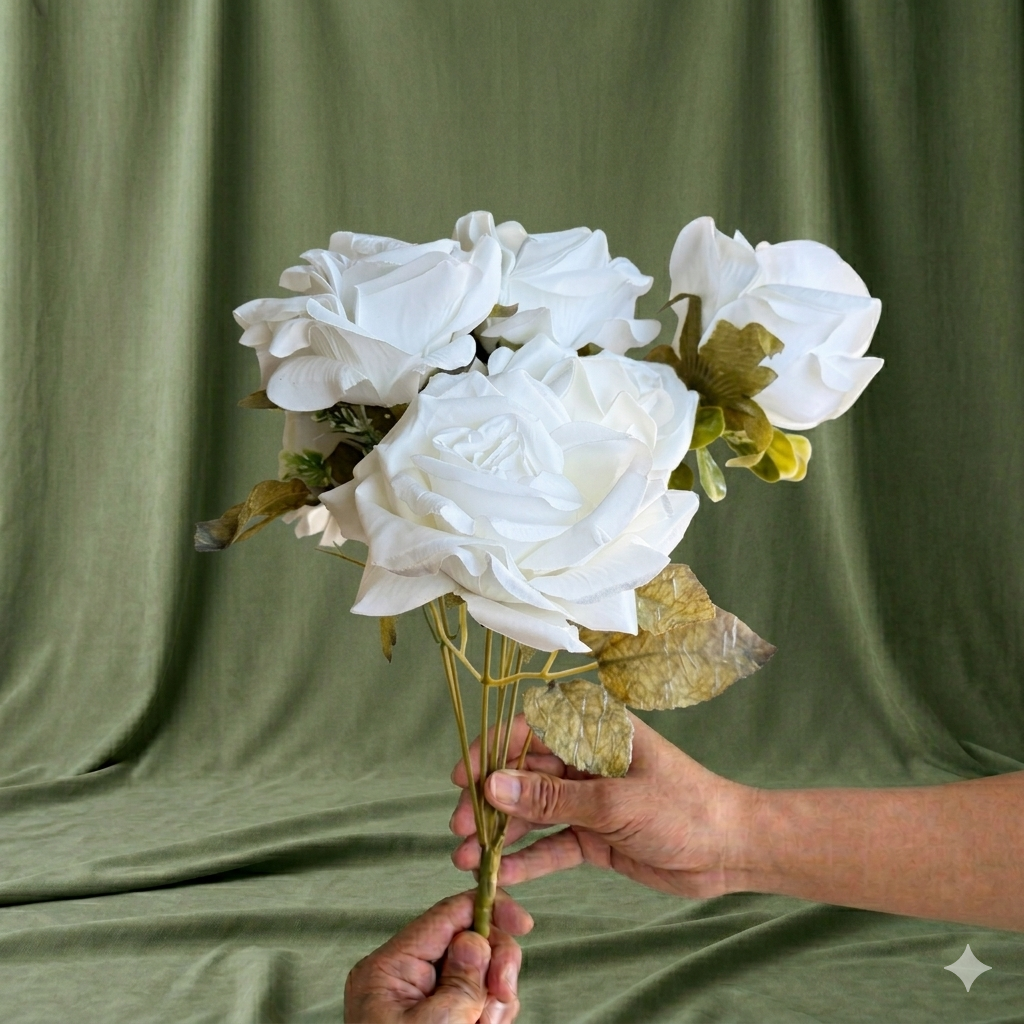 Hand-Tied Rose Bouquet