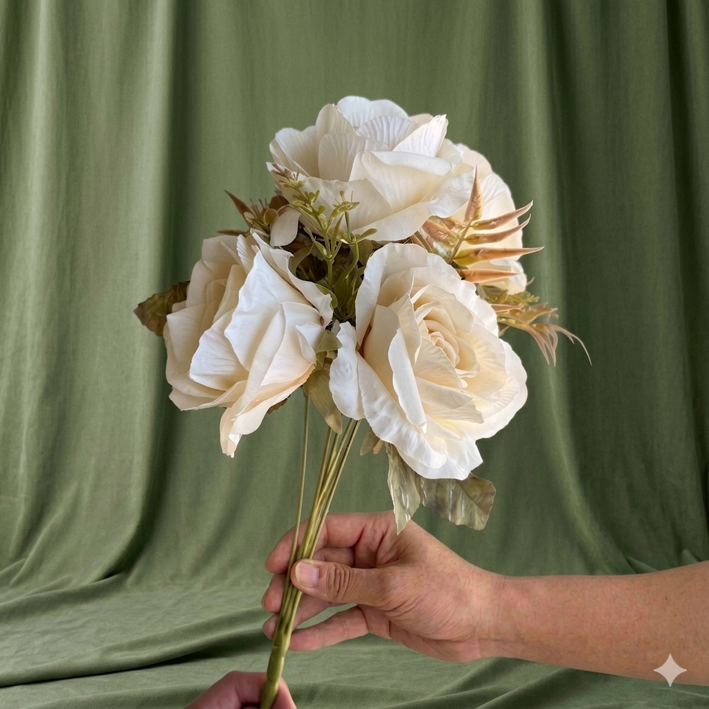Hand-Tied Rose Bouquet