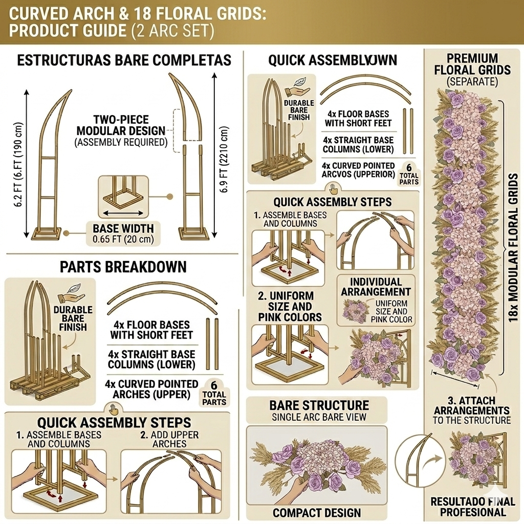 Modular Floral Arch Installation
