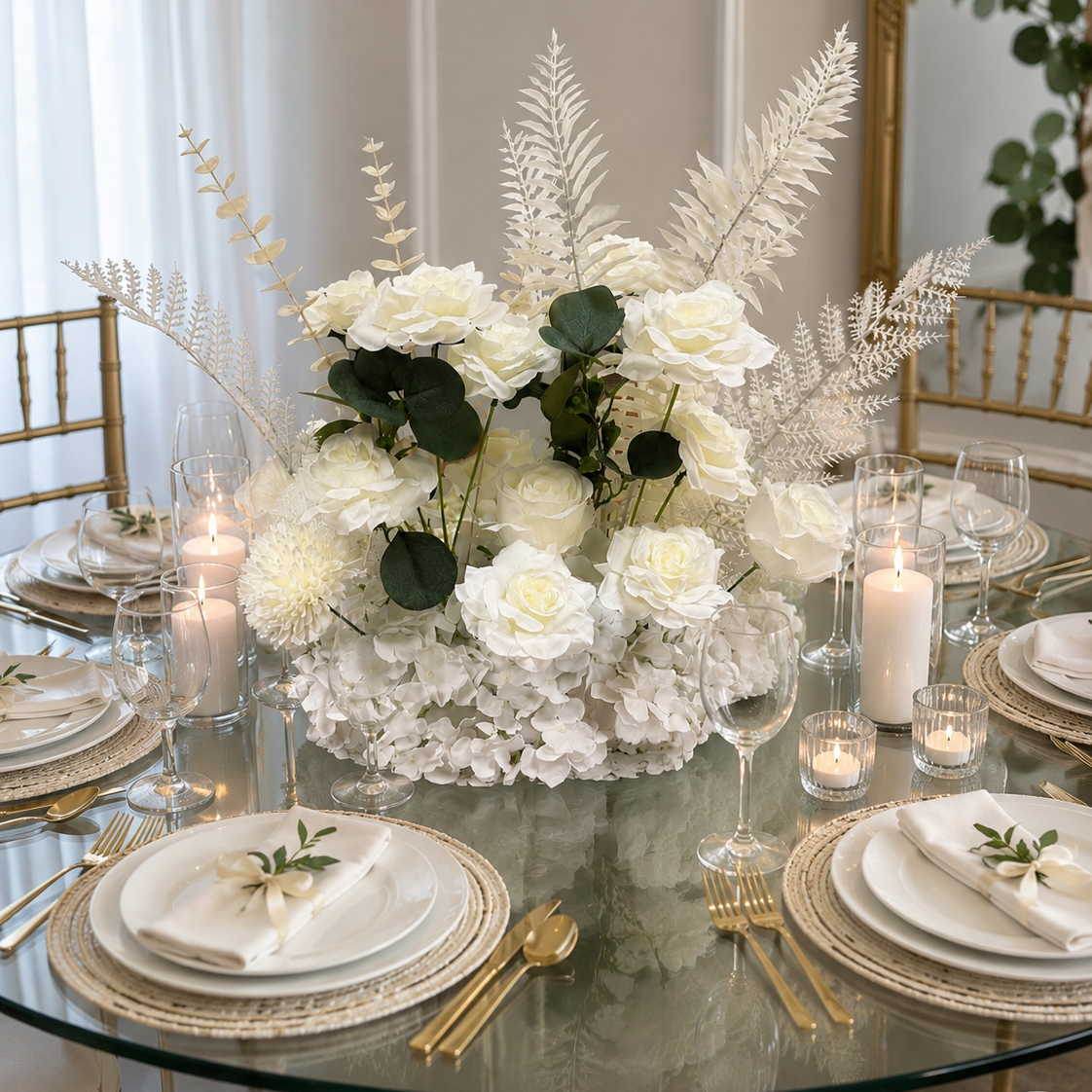White Elegance Centerpiece