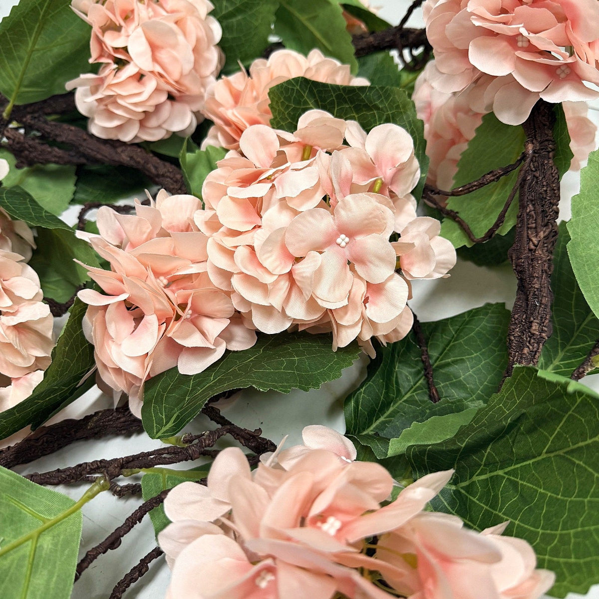 Hydrangea Garland, Blue & Pink