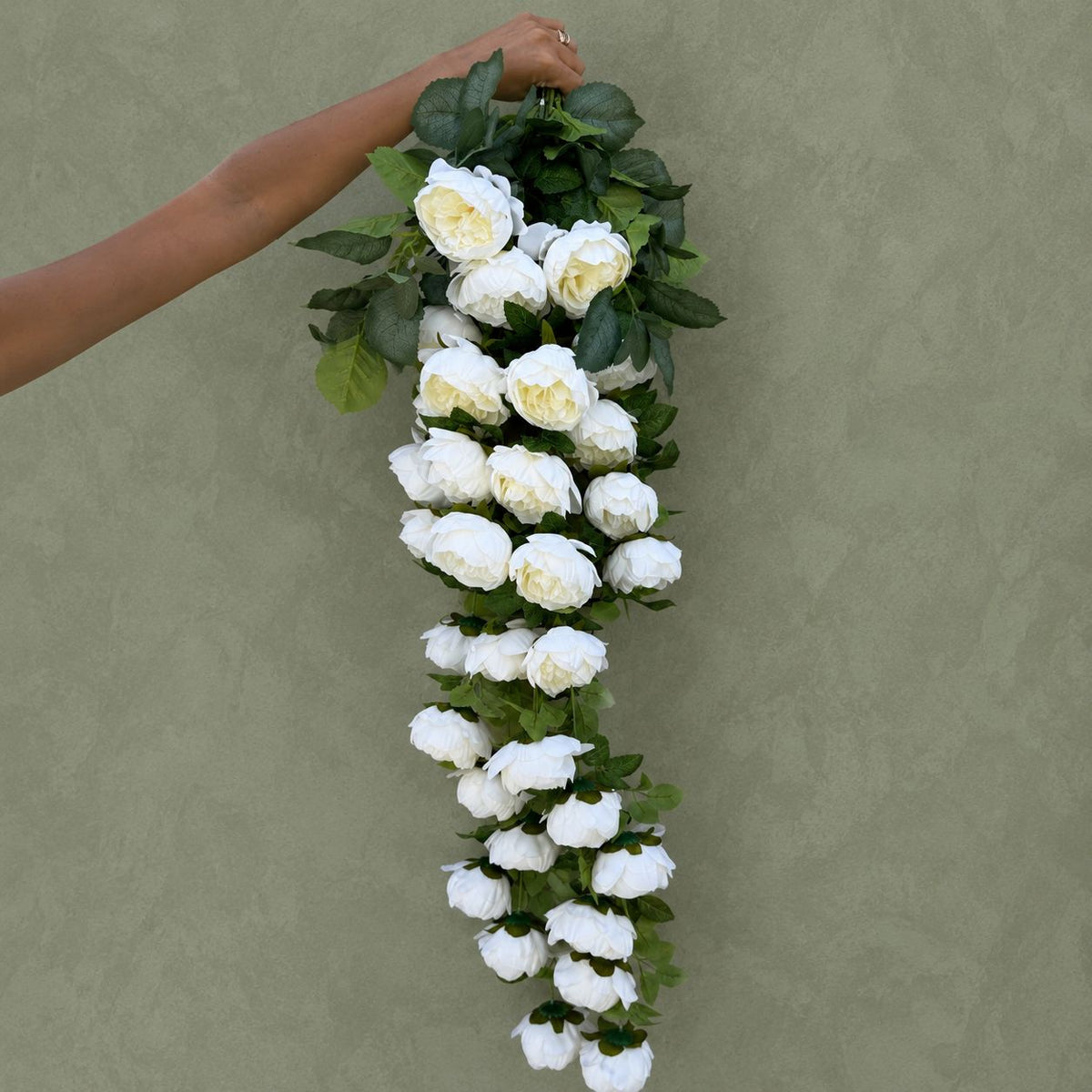 Parisian Cascade Peony Garland