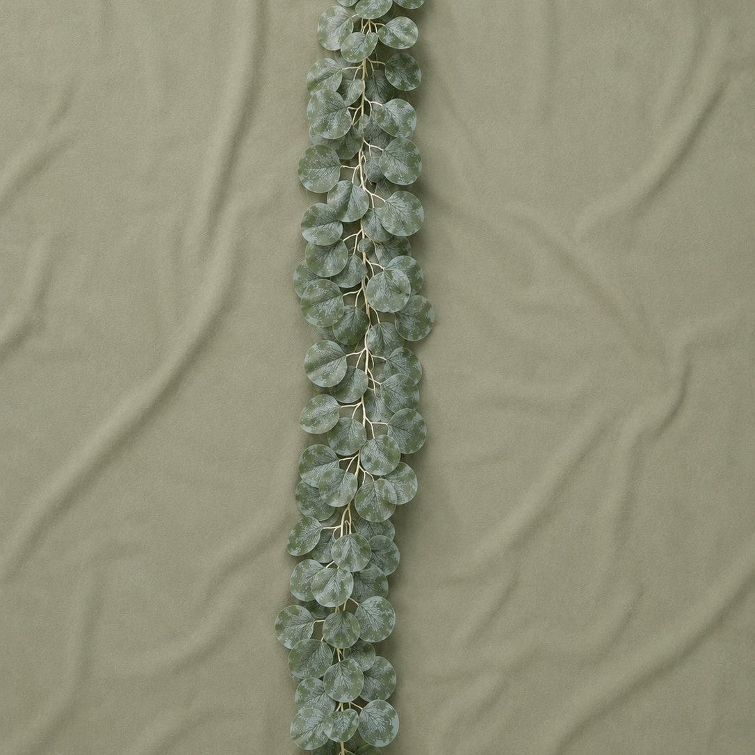 Silver Dollar Eucalyptus Garland, 6.9 ft