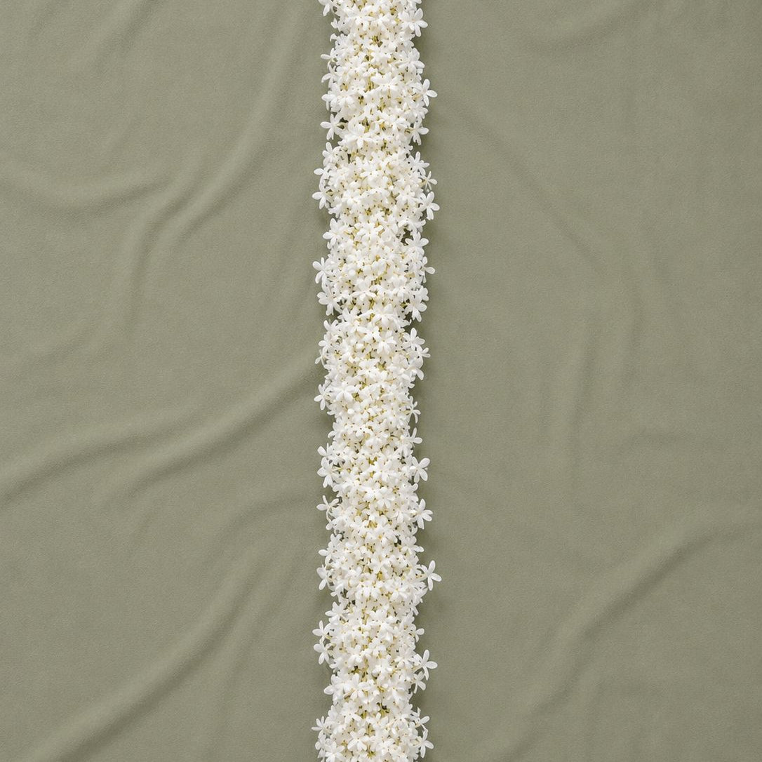 White Jasmine Garland, 6.2 ft