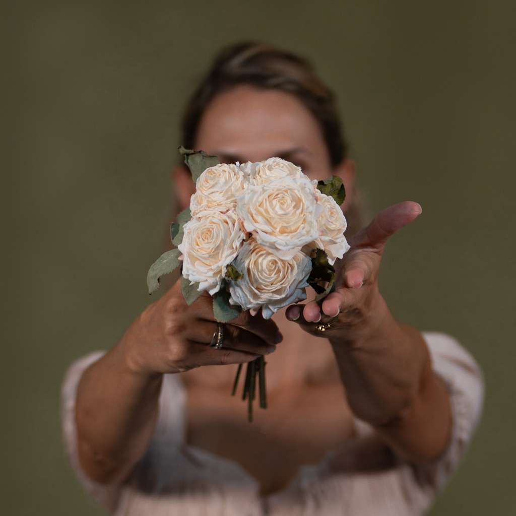 Preserved-Look Rose Bouquet, 6 Stems
