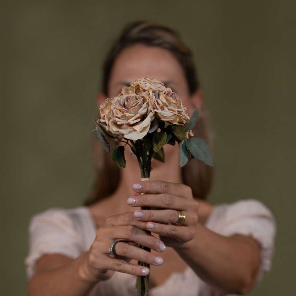 Preserved-Look Rose Bouquet, 6 Stems