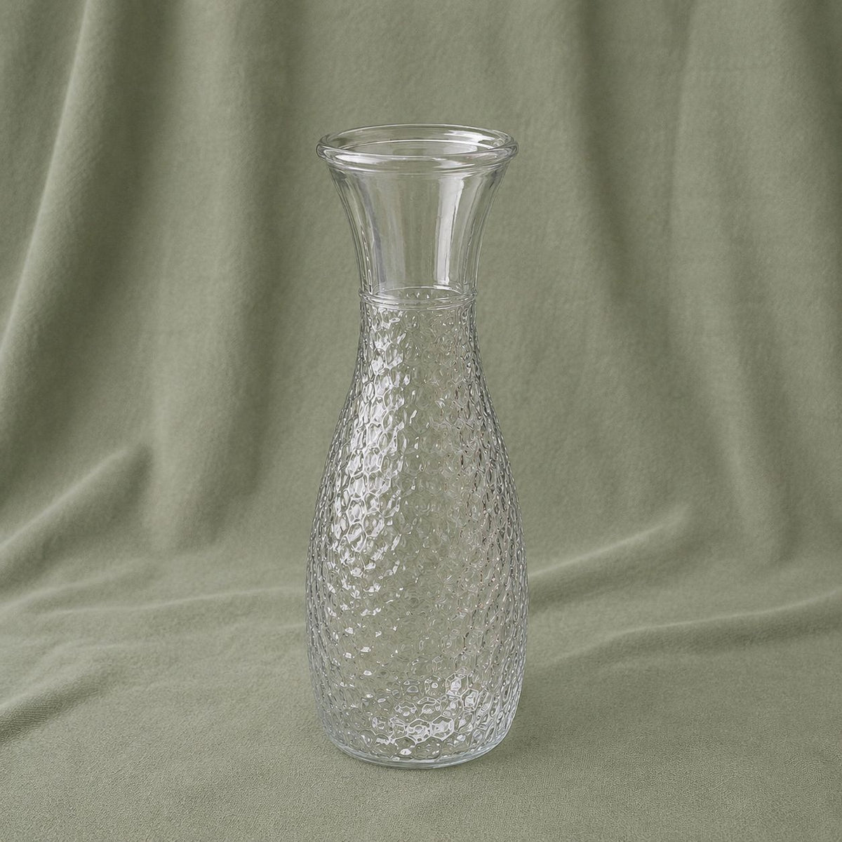 Hammered Glass Vase