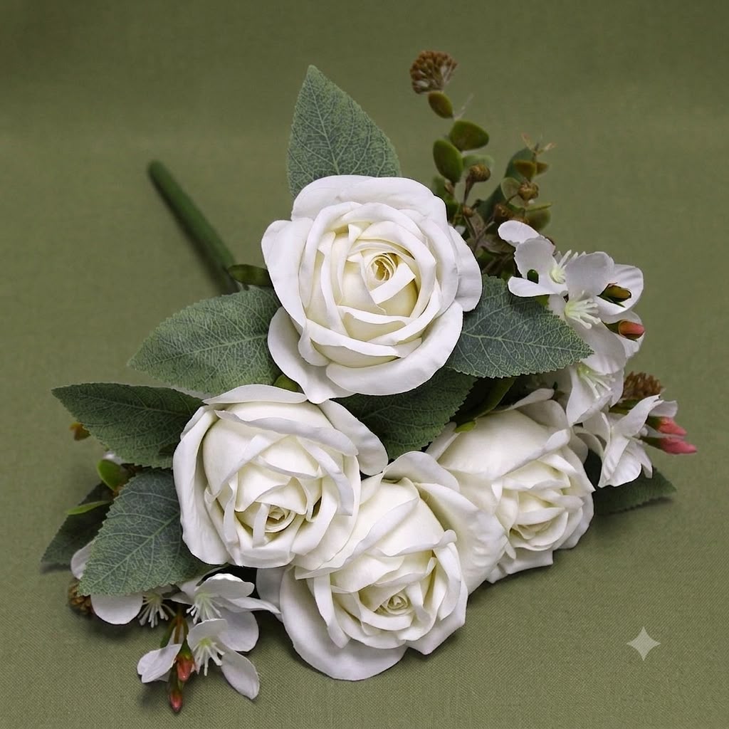 Rose Bouquet, Purple, Blue, Pink & White
