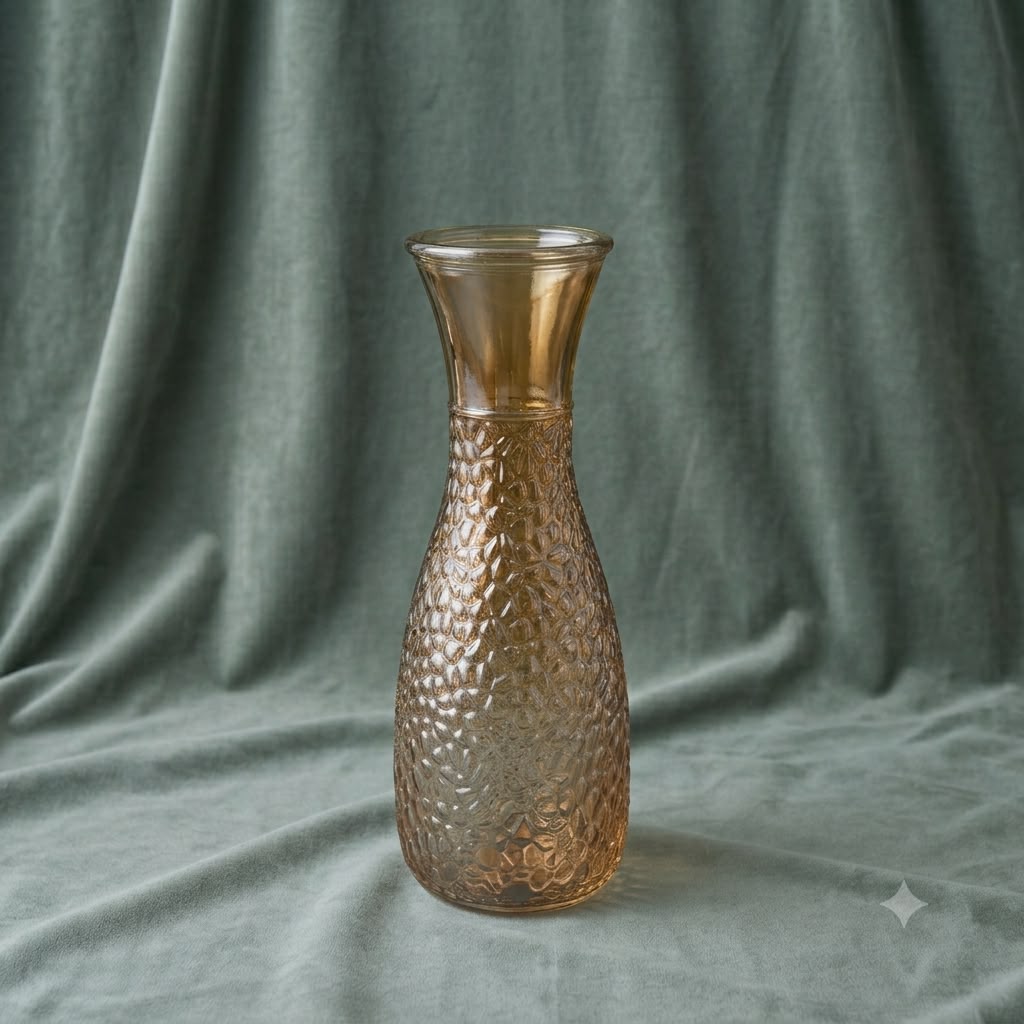 Hammered Glass Vase