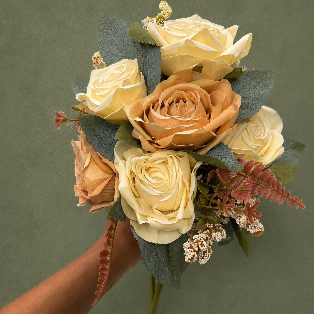 Pink, White & Beige Floral Bouquet