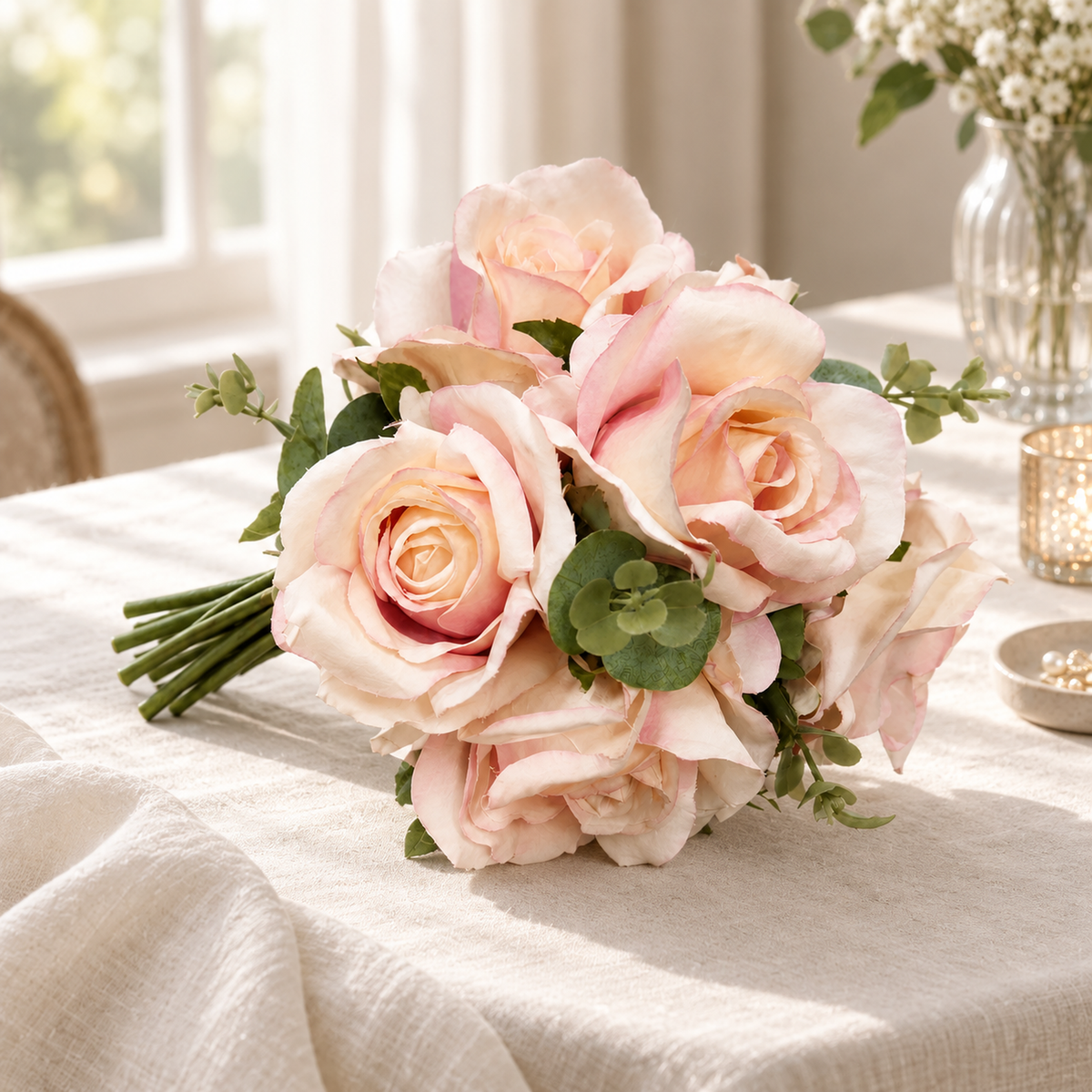 Blush Rose Bridal Bouquet — approved decorative scene