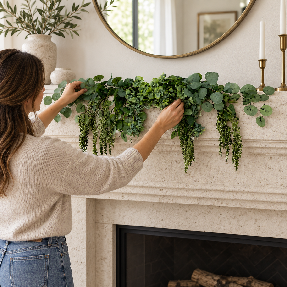 Green Eucalyptus Creation — approved lifestyle scene