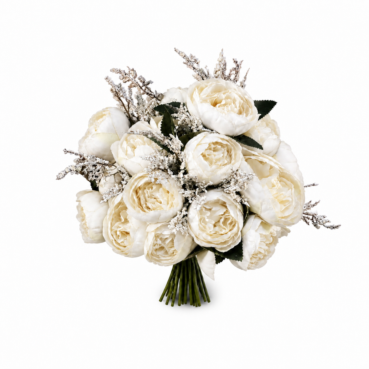 Grand Peony Bouquet, 14 in — White studio view