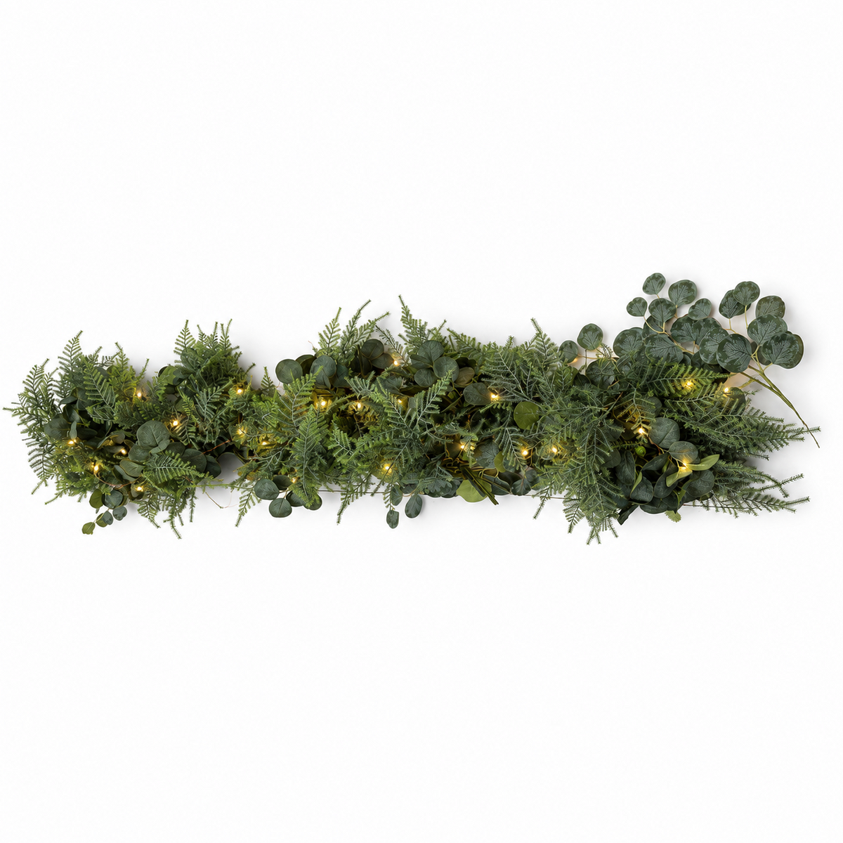 Pre-Lit Eucalyptus & Fern Garland