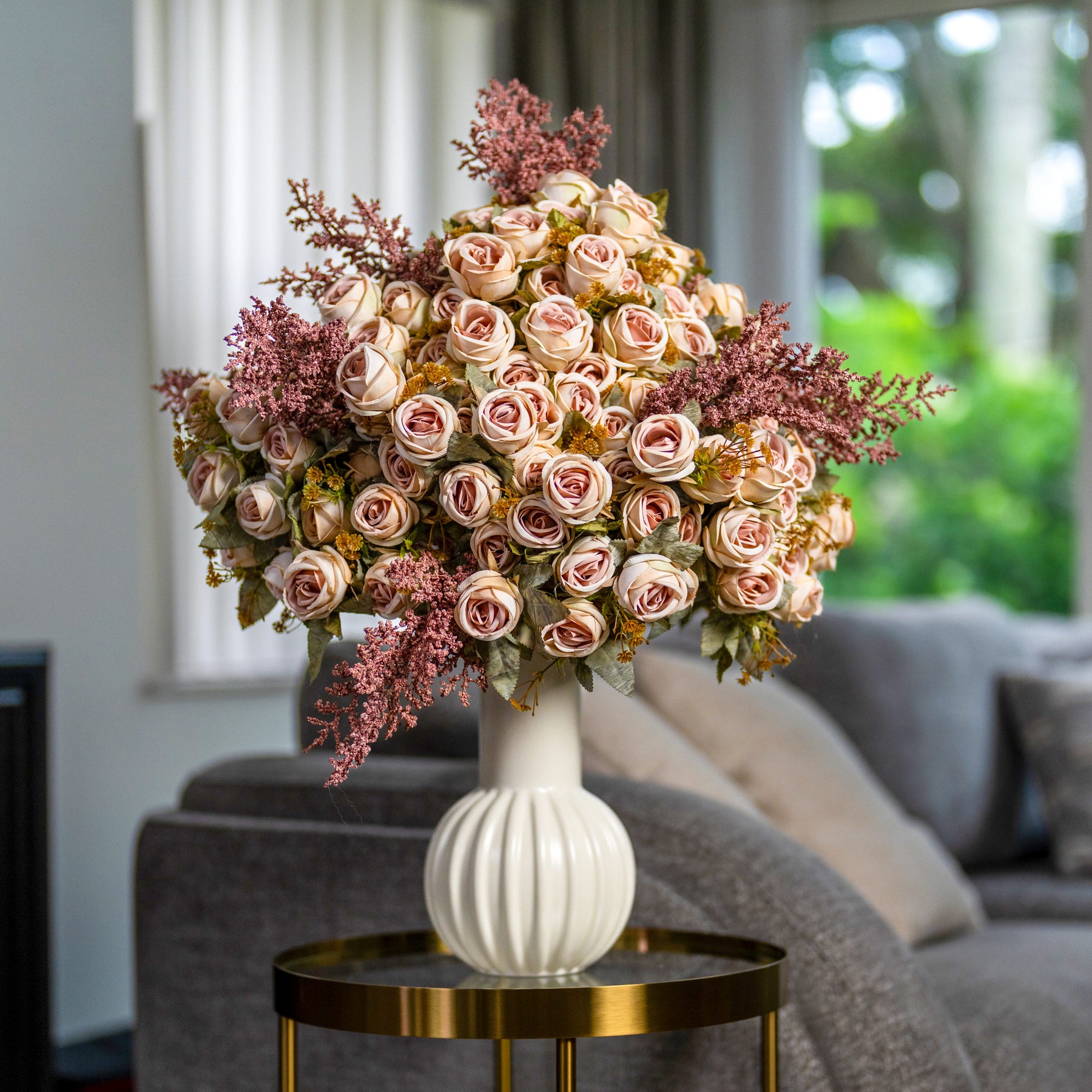 Blush rose arrangement from our original catalog photography